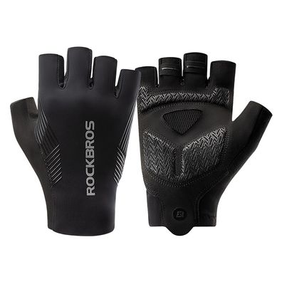 Fahrradhandschuhe Rockbros 1622003309 Kurzfinger Groesse XL Schwarz SBR-Polsterung