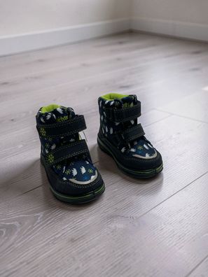 Richter Snow Schneestiefel Gr. 20 Atlantic/Lime Winterstiefel NEU
