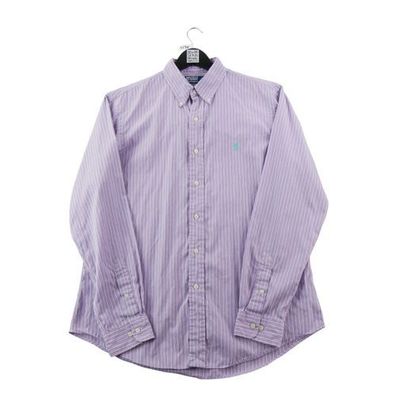 Polo Ralph Lauren Klassische Herrenhemden mit Streifen Größe L #QWE3530