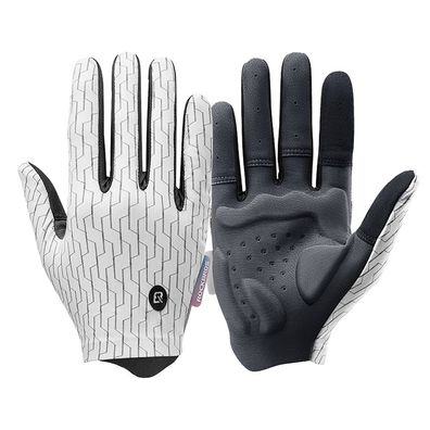 Fahrradhandschuhe Rockbros 1611001105 Vollfinger Gr. XL Touchscreen Weiß Schwarz