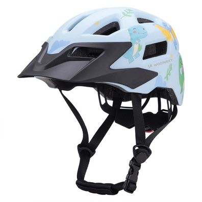 Kinder Fahrradhelm Wozinsky HT-45JS Gr. S 52-56 cm mit abnehmbarem Visier hellblau