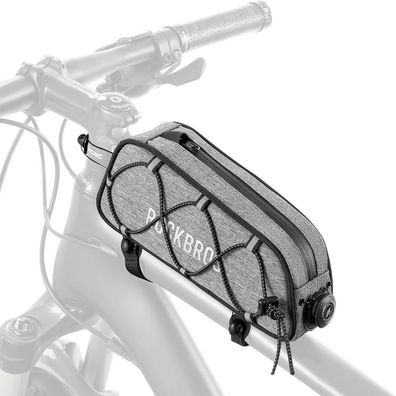 Fahrradtasche Rockbros ROAD TO SKY Oberrohrtasche wasserdicht 0,7 l grau