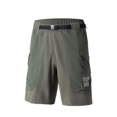 Sportshorts Rockbros YDDK015 Groesse L Gruen mit Guertel und Zipptaschen