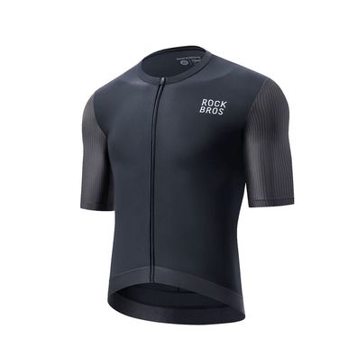 Radtrikot Rockbros 15200025 Kurzarm Herren XXXL Schwarz mit YKK-Reißverschluss