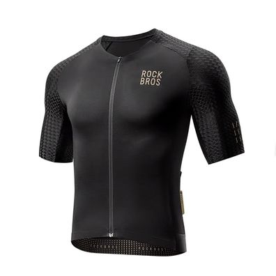 Radtrikot Rockbros YDDX011 Diamond Kurzarm Gr. XXL Schwarz mit Rückentasche