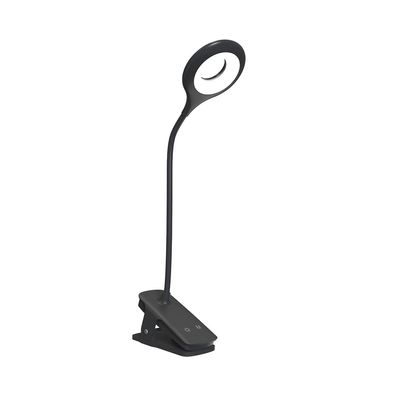 LED Leselampe Wozinsky WLBK-02 mit Clip, Akku 1800 mAh, USB-C, dimmbar, Schwarz