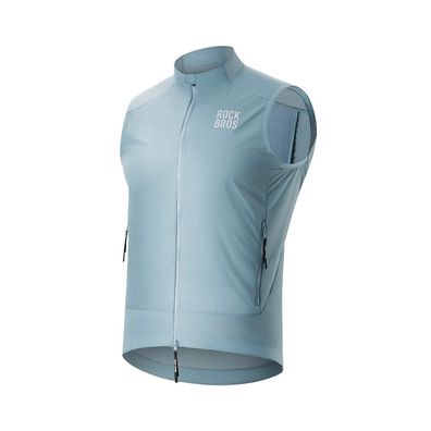 Fahrradweste Rockbros YDMJ003 Gr. XXL winddicht atmungsaktiv UPF 50+ Hellblau