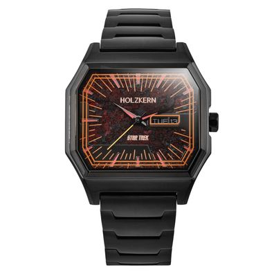 Holzkern Herrenuhr Quarz Star Trek™ Space Warp Marmor/Schwarz