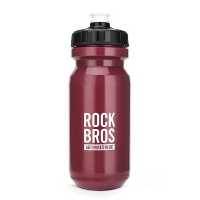 Trinkflasche Rockbros 600 ml Fahrradflasche rot BPA-frei mit Staubschutzkappe