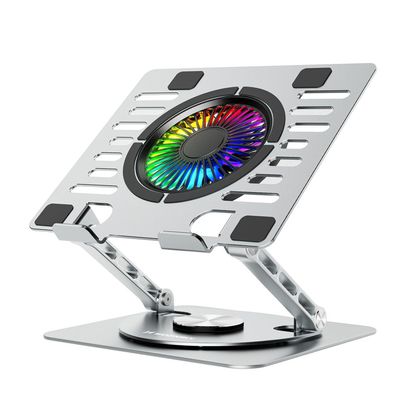 Laptop Kühlständer Wozinsky CoolBase RGB, 360 Grad drehbar, 2x USB, bis 16 Zoll