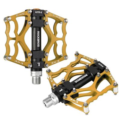 Plattformpedale Rockbros JT201012LG Aluminium 9/16 Zoll Fahrrad Gold
