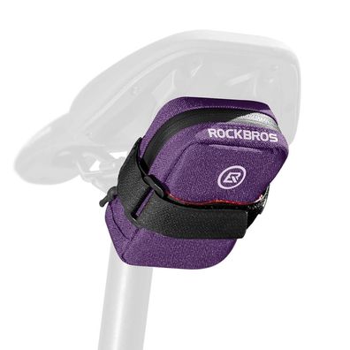 Satteltasche Fahrrad Rockbros F006 0,35 l reflektierend Lila
