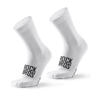 Radsocken Rockbros ROAD TO SKY 49210016001 Größe 36-38 EU weiß atmungsaktiv