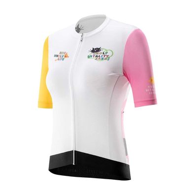 Damen-Radtrikot Rockbros 15210005004 Gr. M Kurzarm weiß 3 Rückentaschen