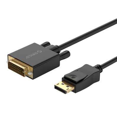 DisplayPort auf DVI Kabel Orico XD-DTD 4K 3 m Schwarz