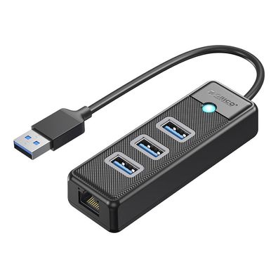 USB-Hub Orico PW3UR25-U3, 3x USB-A 3.0 und RJ45 2,5G Ethernet, schwarz