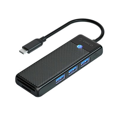 USB-Hub Orico PAPW3AT-C3 USB-C auf 3x USB-A 3.0 mit SD/microSD Kartenleser