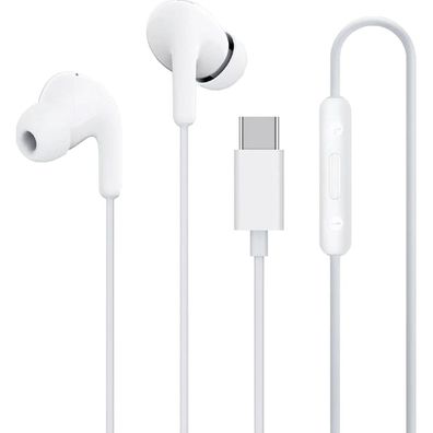 In-Ear-Kopfhoerer Xiaomi BHR8931GL USB-C mit Mikrofon und Fernbedienung, Weiss