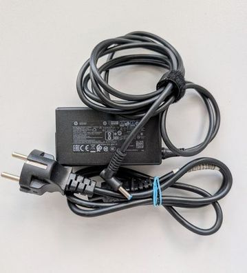 HP 65W Ladegerät Netzteil Adapter 19.5V 4,5mm Blue Pin TPN-DA17 w/ Power Cord