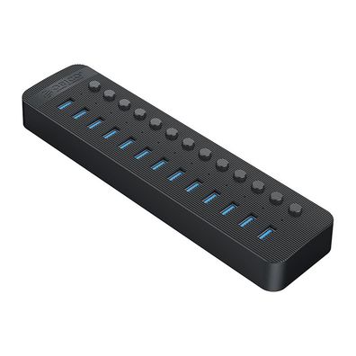 USB-Hub Orico CT2U3-13AB 13x USB-A 3.0 Einzelschalter 5 Gbit/s Schwarz
