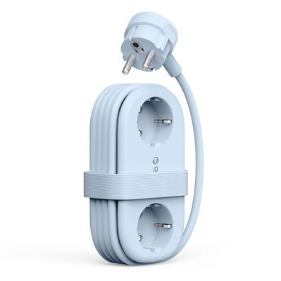 Steckdosenleiste Orico AP3 65W GaN 6-fach 2x Schuko 2x USB-A 2x USB-C faltbar blau
