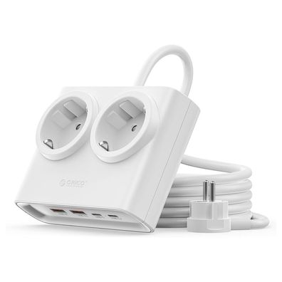 Steckdosenleiste Orico PDC25 6-fach 2x Schuko 2x USB-A 2x USB-C 25W weiß