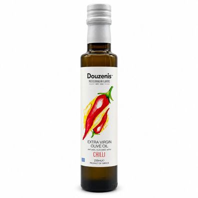 Douzenis Oliven-Öl Extra Vergine mit Chili Nuancen 1x 250ml aus Griechenland