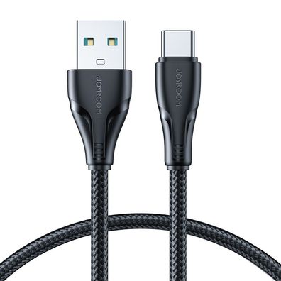 USB-C Ladekabel Joyroom Surpass A11 - USB-A auf USB-C 3A Nylon 1,2 m Schwarz
