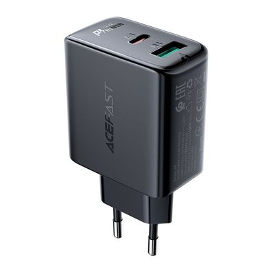 Ladegerät Acefast A5 USB C und USB A 32 W PD QC 3.0 PPS schwarz