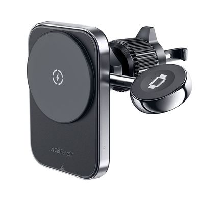 Auto Handyhalterung Acefast D18 MagSafe Qi Ladegerät 15 W mit USB-C Kabel Schwarz