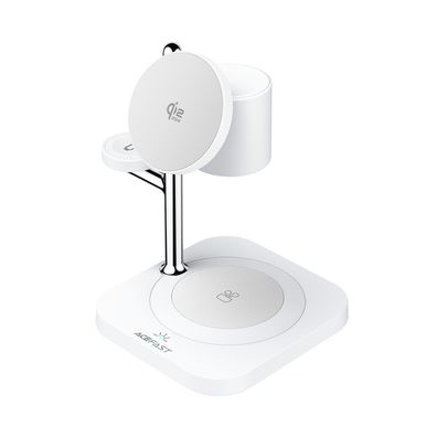Kabellose Ladestation Acefast E39 Qi2.2 25W mit Nachtlicht Weiß