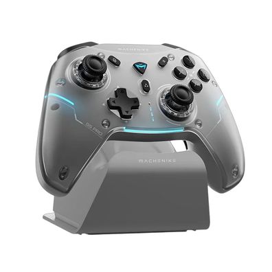 Gamecontroller Machenike G5Pro Max kabellos mit Ladestation Hall-Effekt Grau