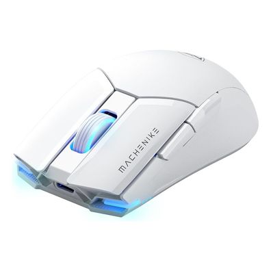 Gaming-Maus Machenike M7 Pro kabellos 26000 DPI PAW3395 Sensor RGB Weiß