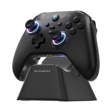 Machenike G3 V2 Gamecontroller kabellos mit Ladestation Hall Sensor Schwarz