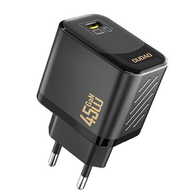 USB-C Wandladegerät Dudao A28 45 W GaN Netzteil Schwarz EU-Stecker