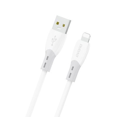 Ladekabel Dudao L25SL USB-A auf Lightning, 30 W, 1 m, Silikon, Weiß