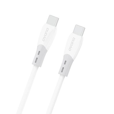 USB-C Ladekabel Dudao L25SC 60 W, 2 m, Silikon, Weiß