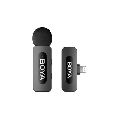 Funk-Ansteckmikrofon BOYA BY-V1 V2.0 Lightning 2,4 GHz Schwarz