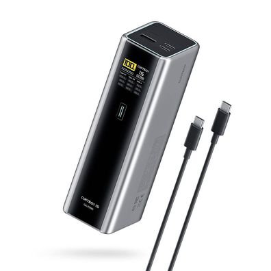 Powerbank Cuktech CKPB200UGLGR 20000 mAh 210 W 2x USB-C 1x USB-A grau