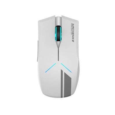 Gaming-Maus Machenike M721 kabellos, 10000 DPI, RGB-Beleuchtung, Weiß