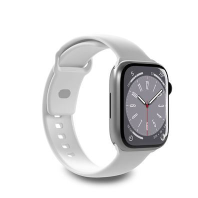 Silikonarmband Puro Icon für Apple Watch 42/44/45/49 mm weiß 2 Stück (S/M, M/L)
