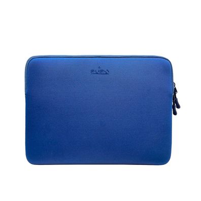 Laptoptasche Puro Slim Guard 14 Zoll - Neopren, Doppelreißverschluss, Blau