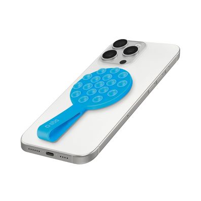 Handyhalterung SBS MAG Grippy MagSafe kompatibel Saugnapf Fingerschlaufe Blau