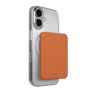 Powerbank Puro Power Mag 4200 mAh MagSafe USB-C kabelloses Laden Orange