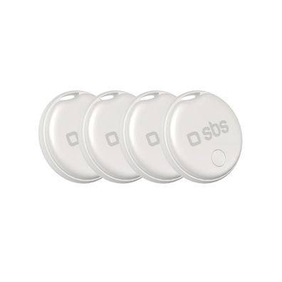 Ortungsgerät SBS Track My Dot Kit 4er-Set, Apple Wo ist kompatibel, IP65, weiß