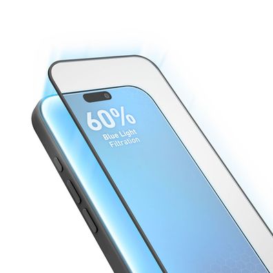 Schutzglas SBS Eyesafe für iPhone 17 Pro Blaulichtfilter 60% mit Applikator