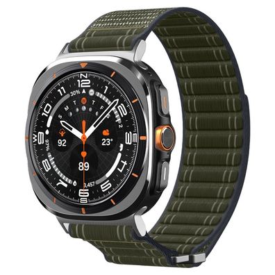 Armband Spigen WBF0 für Samsung Galaxy Watch Ultra 47 mm, Nylon, Grün
