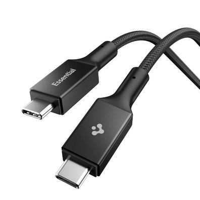 USB-C Ladekabel Spigen Essential EB10015CC 100W PD 150 cm Schwarz
