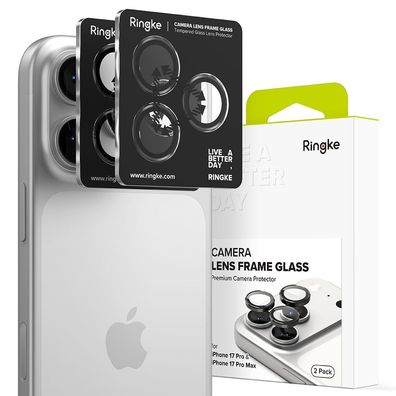 Kameraschutz Ringke Camera Frame Glass iPhone 17 Pro / 17 Pro Max 2er-Pack schwarz