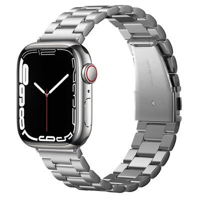 Uhrenarmband Spigen Modern Fit für Apple Watch 42/44/45/49 mm Edelstahl Silber